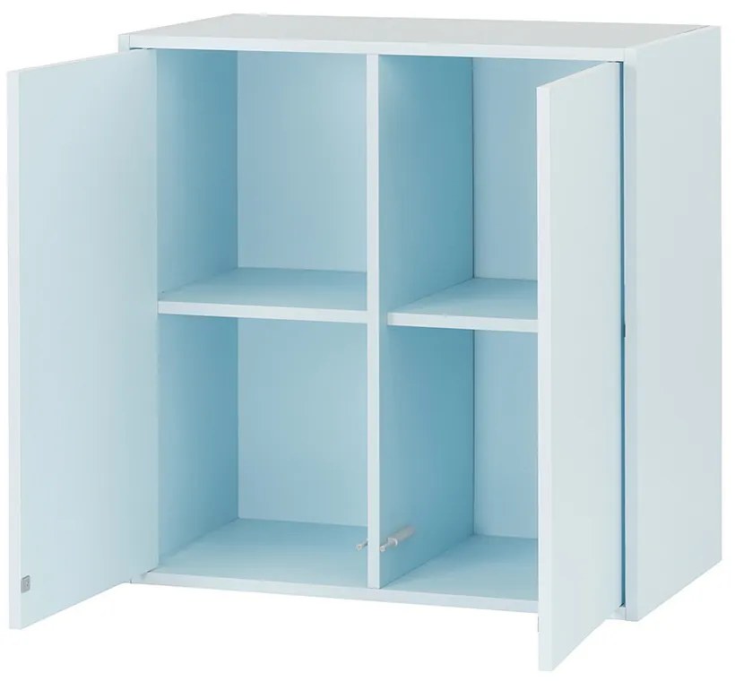 Boxie 2 ajtós fali szekrény 80x80x37 cm kék