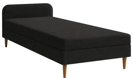 Kárpitozott heverő BRISBANE 110x200 cm fekete