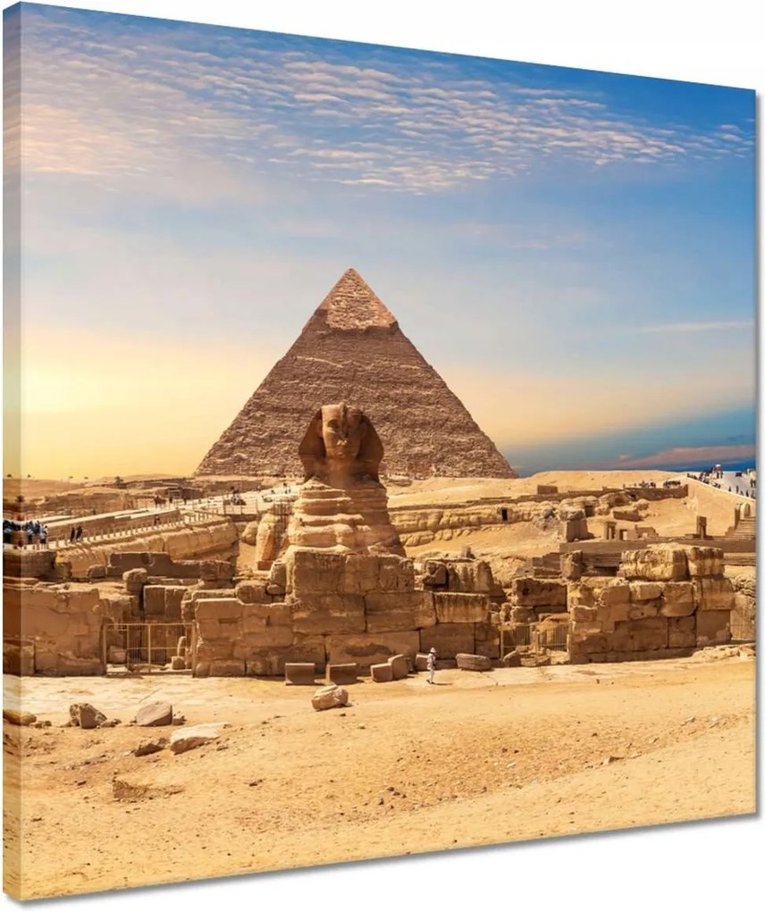 Vászonkép 40x40 Panoráma a piramisokra
