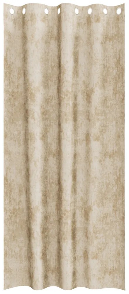 Velúr Függönyök Krém Poliészter 140 x 225 cm Modern
