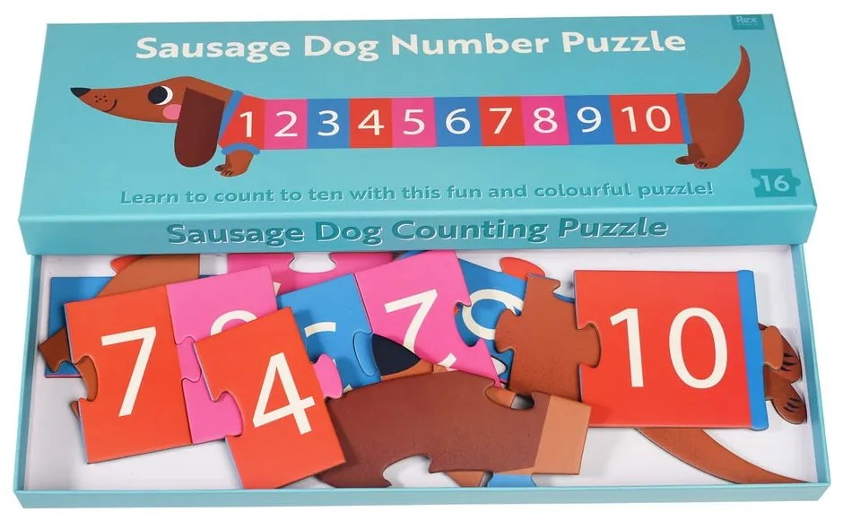 Puzzle (darabszám 16) Sausage Dog – Rex London