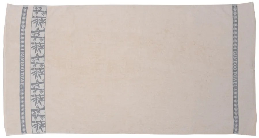 Bambusz törölköző BAMBOO 50x90 cm krém, 70% bambusz szál | 30% pamut
