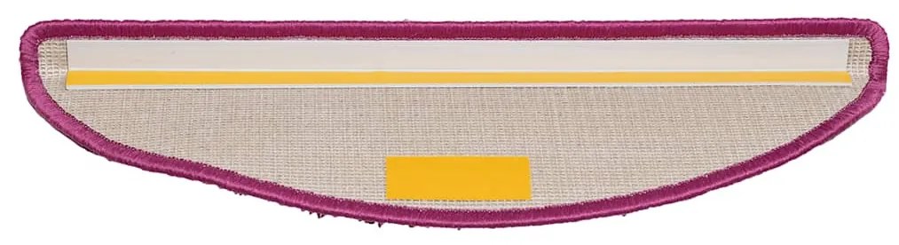20 db lila félkör alakú lépcsőszőnyeg 56 x 17 x 3 cm