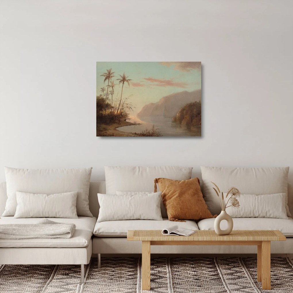 Üveg kép - Camille Pissarro, A creek in st. Thomas (Virgin Islands), reprodukciók (70x50 cm)