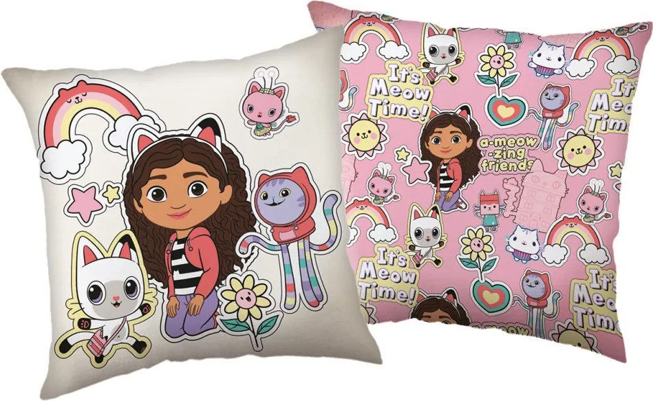 Gabi babaháza Meow párna, díszpárna 40x40 cm