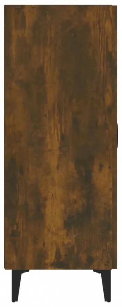 füstös tölgyszínű szerelt fa tálalószekrény 70 x 34 x 90 cm
