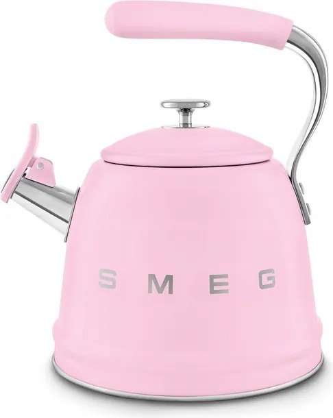 Hagyományos vízforraló síppal Smeg WKF01PK rózsaszín