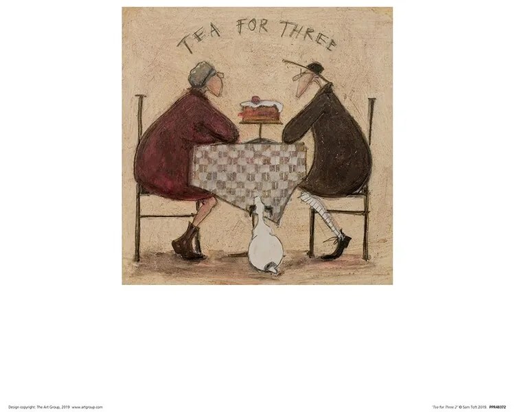 Művészeti nyomat Sam Toft - Tea for Three II