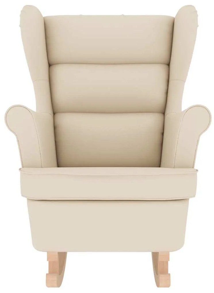 fehér vászonszövet hintaszék 74 x 90 x 102 cm