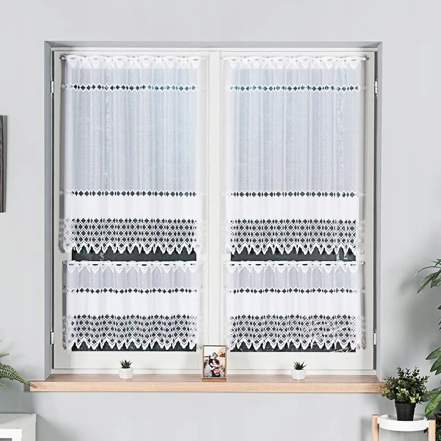 Mg Irigység jacquard fehér 18669 magasság 80cm lengyel