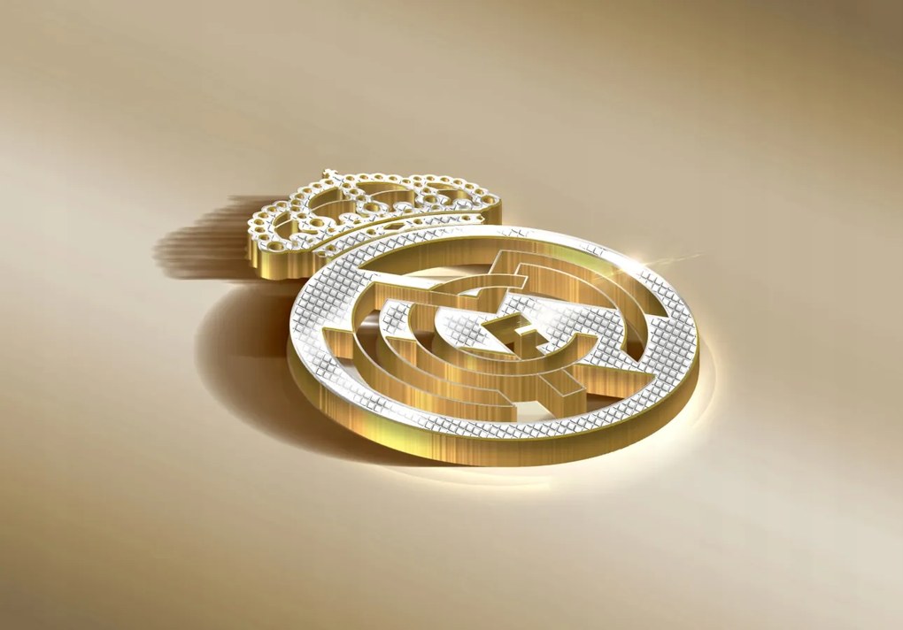 Poszter, Real Madrid. Real Mardit Club de Futball, Spanyolország.