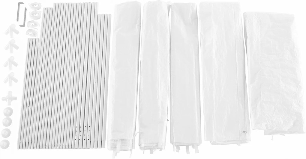 Kerti partisátor, fehér, 3x3 m, TEKNO TYP 1