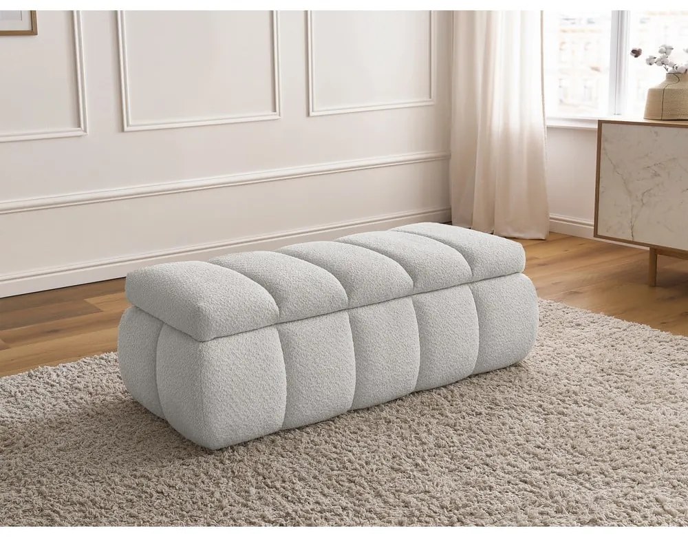 Világosszürke buklé pad – Bobochic Paris