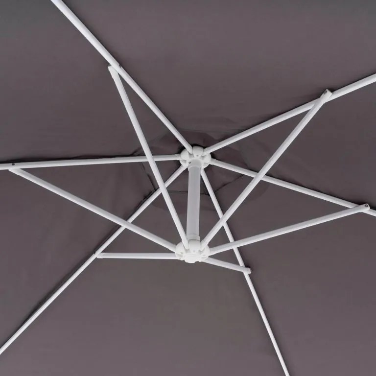 GARTHEN Függő napernyő fogantyúval 3 m antracit