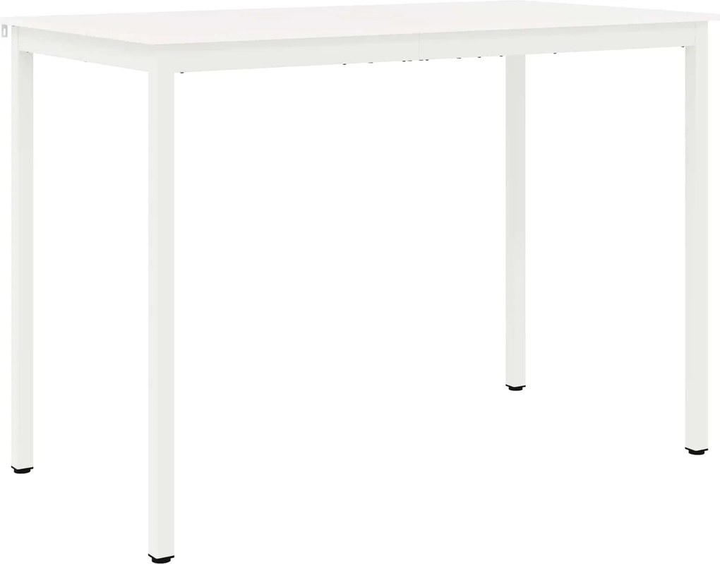 vidaXL Bárasztal Fehér 110 x 55 x 105 cm Tömör fenyőfa