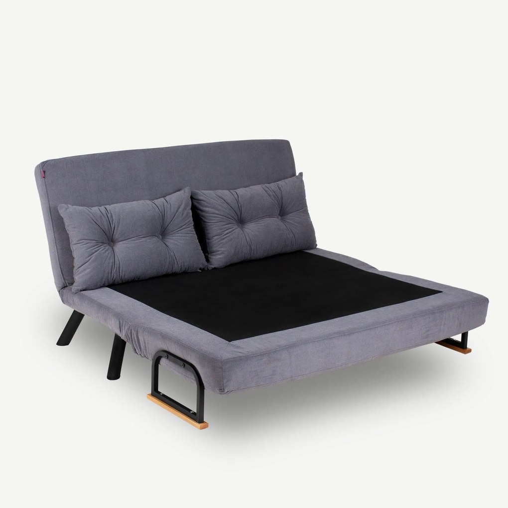2 személyes kanapéágy Homoko 2-Seater - Szürke