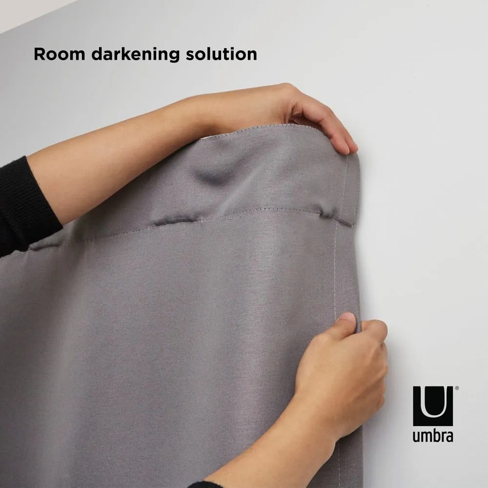 Rozsdamentes acél bővíthető-dupla függönykarnis 224 - 366 cm Twilight – Umbra