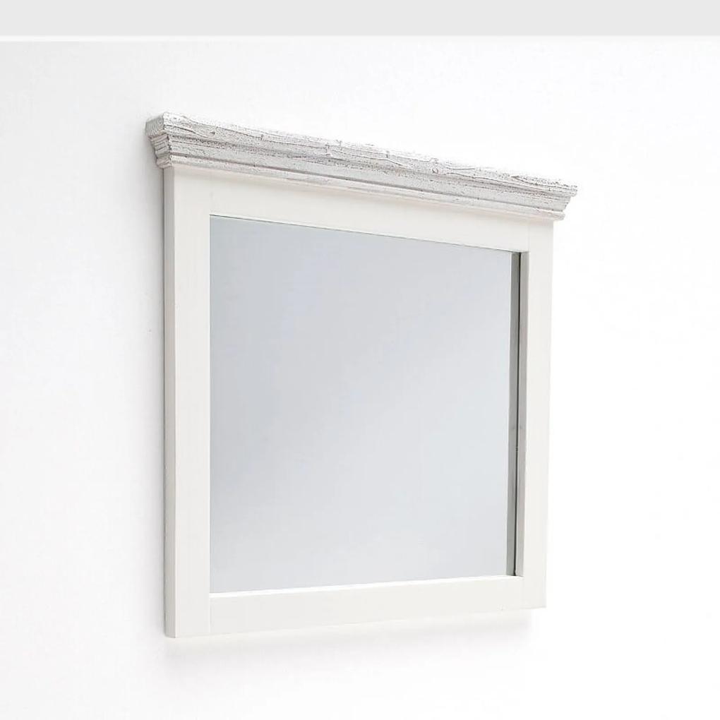 Opus fehér színû tükör fenyõfa kerettel 80 x 75 x 5 cm