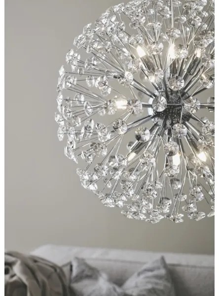 Markslöjd 108101 - Kristálycsillár zsinóron BOLID 9xG9/20W/230V