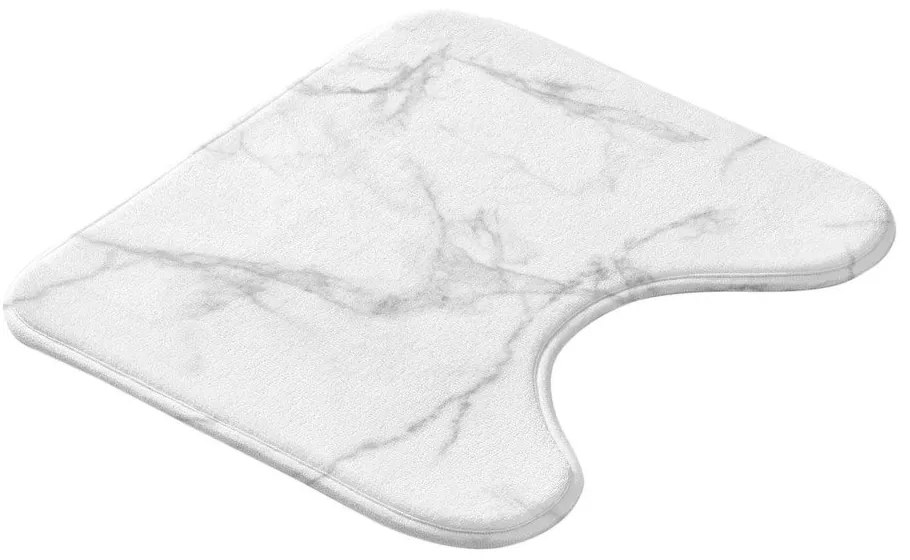 Fehér-szürke fürdőszobai kilépő WC-hez 45x45 cm Marbre – douceur d'intérieur