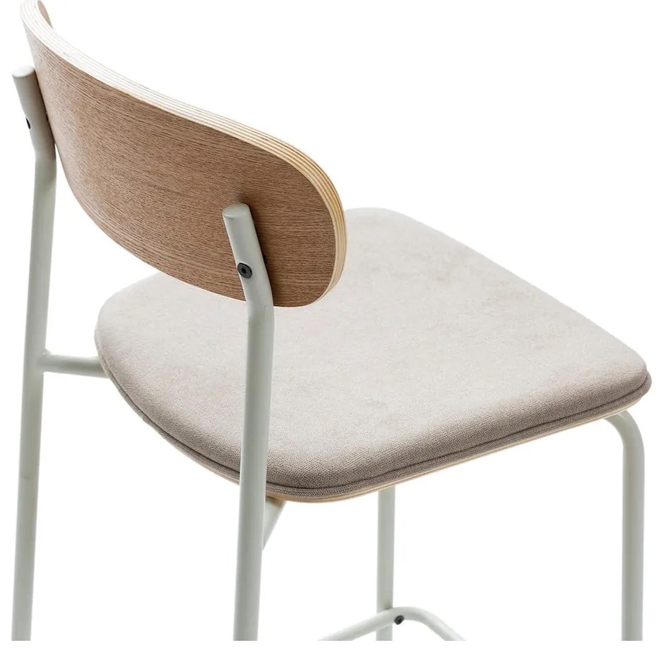 Bézs-natúr színű bárszék szett 2 db-os (ülésmagasság 66 cm) Adriana – Marckeric