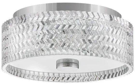 Hinkley HK-ELLE-F-S-CM - Mennyezeti lámpa 2xE27/60W/230V átm. 30,5 cm króm