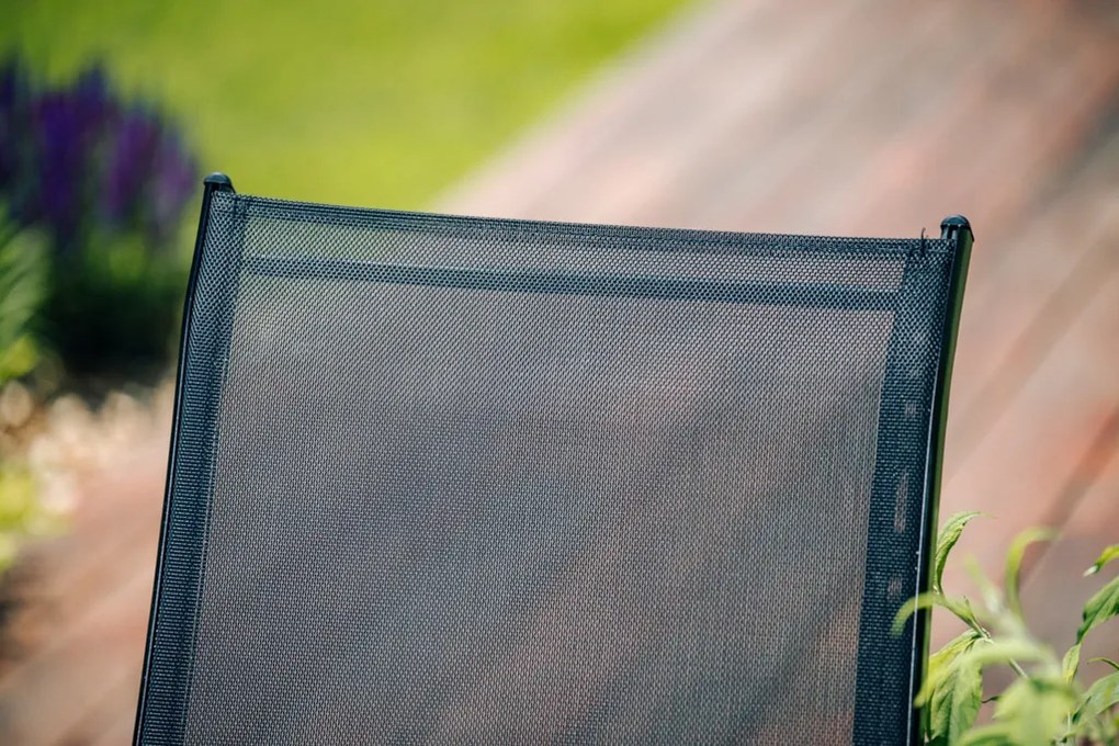 AKCIÓ Kerti székek TAVERNO szett 2db szürke/fekete II. minőség