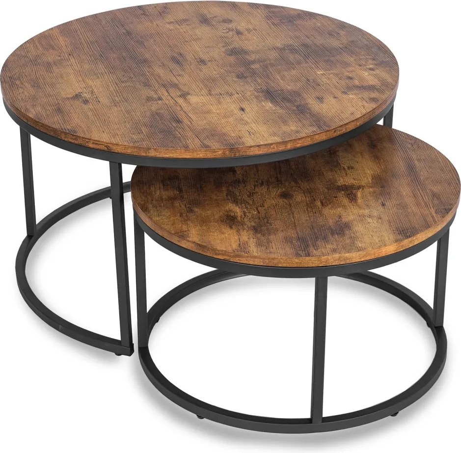 Dohányzóasztal szett FIGO MAX rusztikus tölgy