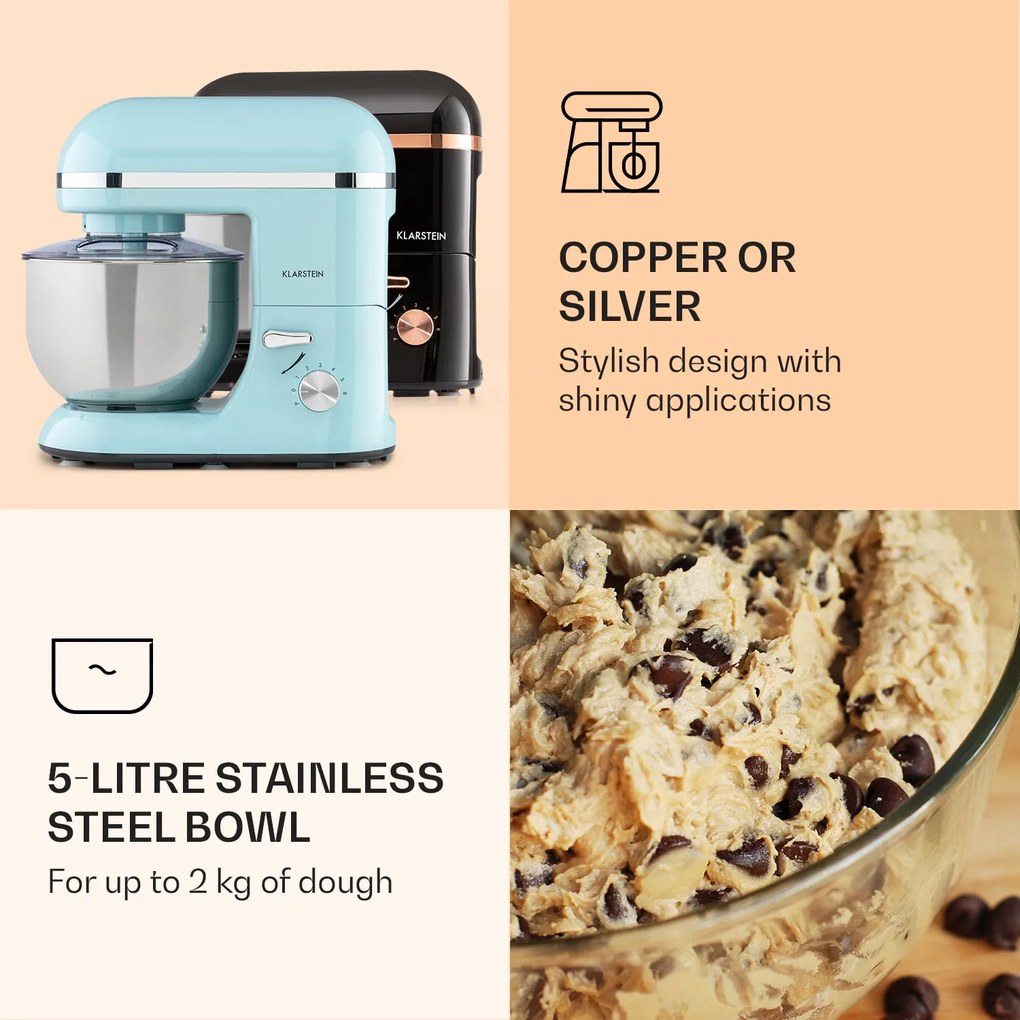 Bella Elegance, konyhai robotgép, mixer, 2000 W, 1,7 HP, 6 fokozat, 5 literes