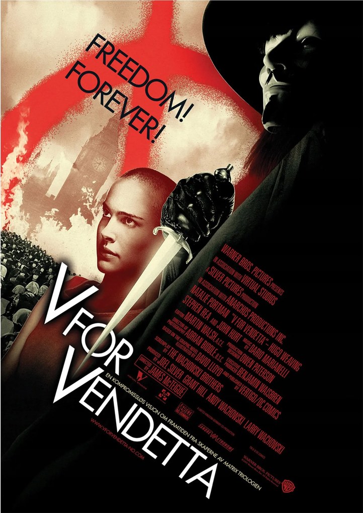 Poszter V for Vendetta V mint Vendetta 2005 Film