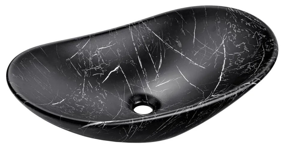 COMAD UN-LENA-MB2 - LENA 61,5x36 cm kerámia mosdó, matt fekete