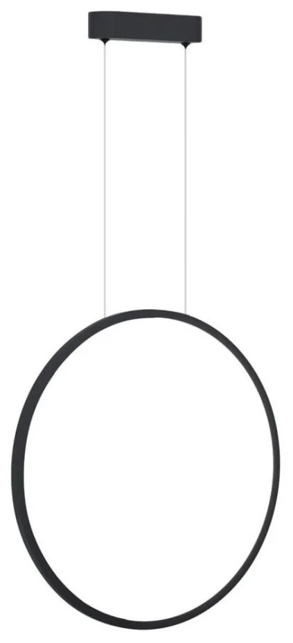 Milagro LED csillár SATURNO LED/28W/230V, 50 cm átmérő, IP44, antracit MI2153