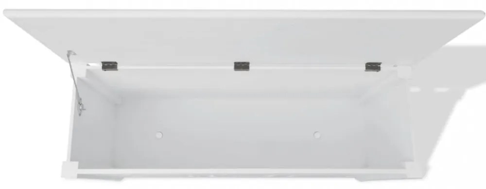 vidaXL Fehér MDF barokk stílusú tároló láda