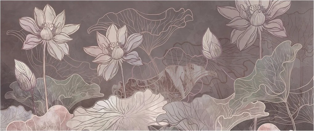 Fotótapéta Flizelin Szoba tapéta Békés botanika 250x104 Ragasztó