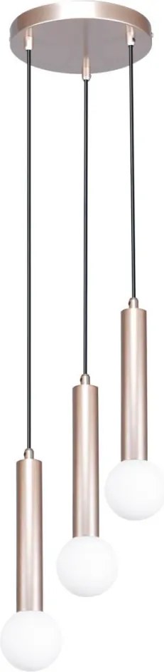 ITALUX PND-33574-3-CF FILANO Többágú Függesztett Lámpa Barna, Opál G9 IP20