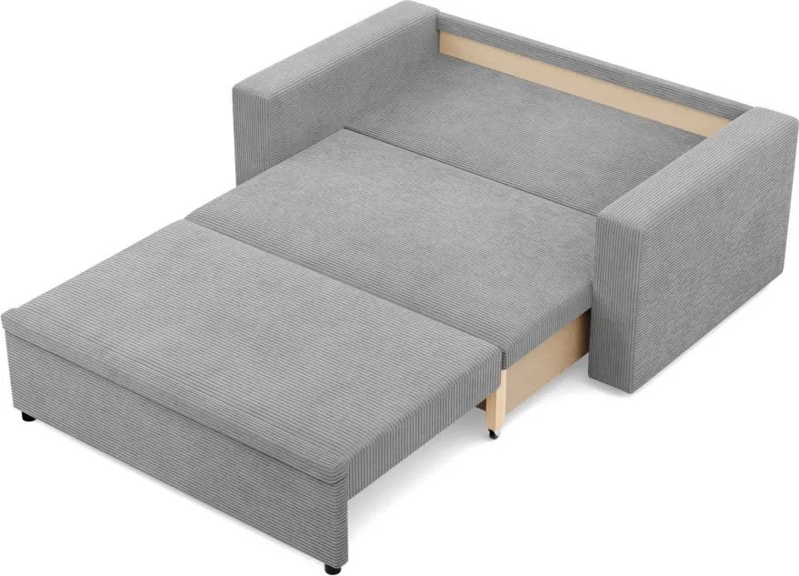 Zeus kanapé, kordbársony, hab töltet, egyenes kartámasz, szürke