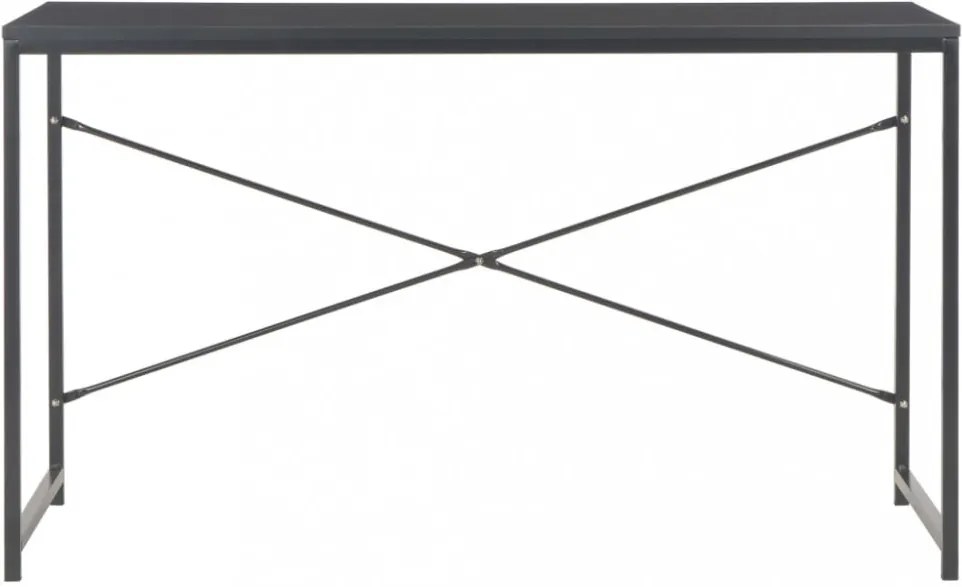 Fekete számítógépasztal 120 x 60 x 70 cm