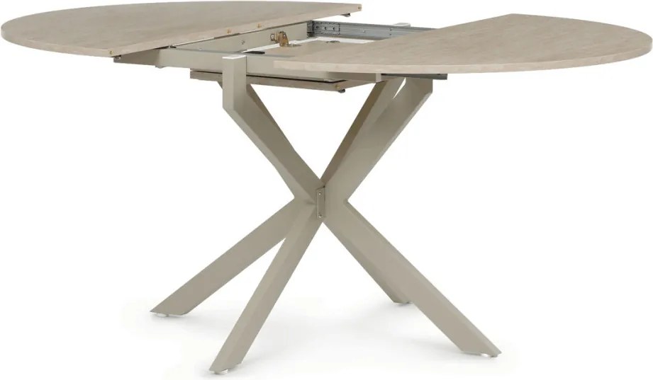 Étkezőasztal bővíthető 120–160 × 120 cm melamin travertin TRV