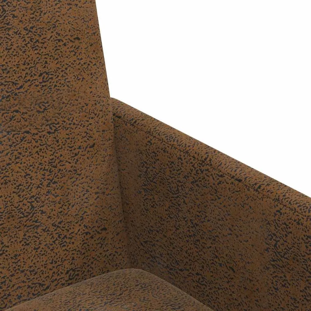 Kerekes Étkező Székek 2 pcs Barna 57 x 66 x 94 cm Műbőr velúr