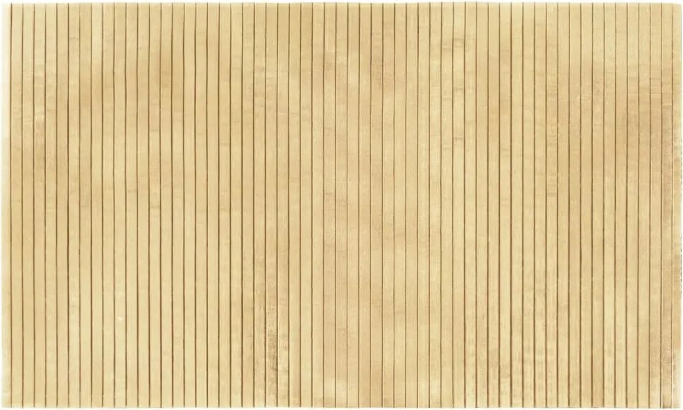 vidaXL négyszögletű világos természetes bambusz szőnyeg 60 x 100 cm