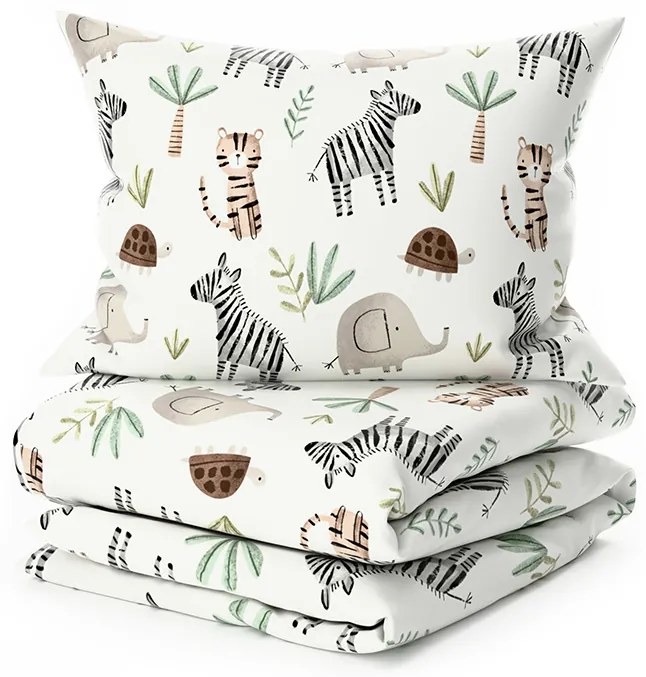 Pamut renforcé ágyneműhuzat JUNGARI krémszínű Ágyneműhuzat mérete: 70 x 90 cm | 140 x 200 cm