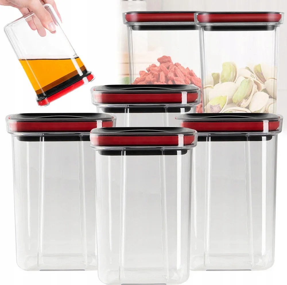 4DB-OS Műanyag Ételtároló Edény Konyhai Fedővel Szett 15X11CM