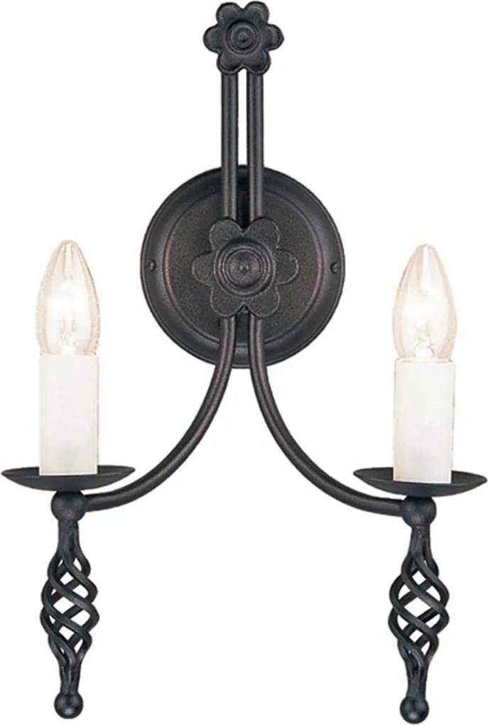 Elstead klasszikus fali lámpa belfry fekete elsby2-black