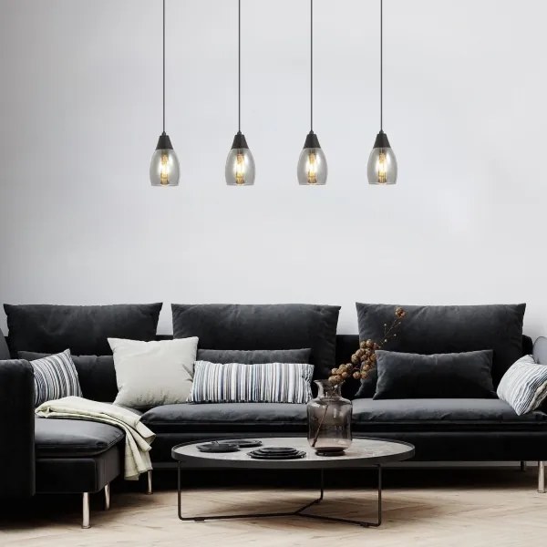 Rabalux 72184 - Csillár zsinóron ILMARI 4xE27/15W/230V