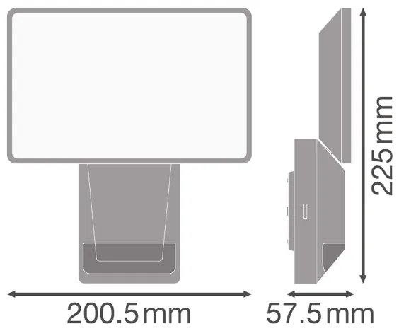 Ledvance - LED Kültéri fali reflektor érzékelővel FLOOD LED/27W/230V IP55