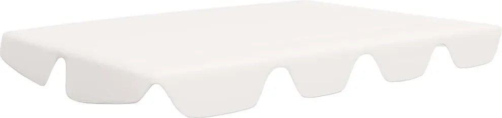vidaXL fehér csere ponyva kerti hintaágyhoz 150/130 x 105/70 cm