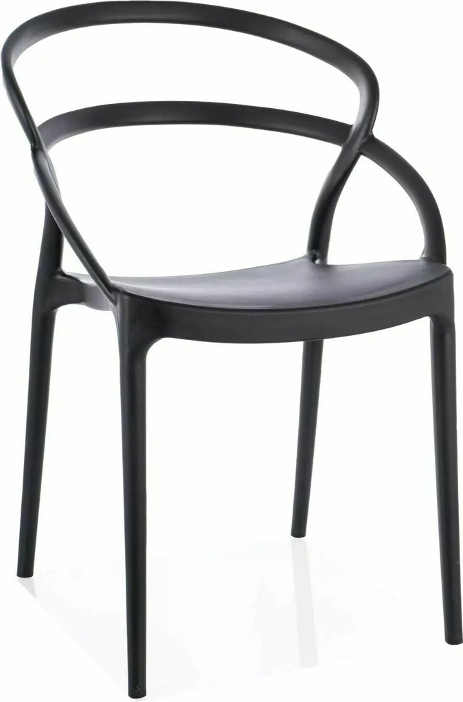 Glis fekete kerti szék Sig