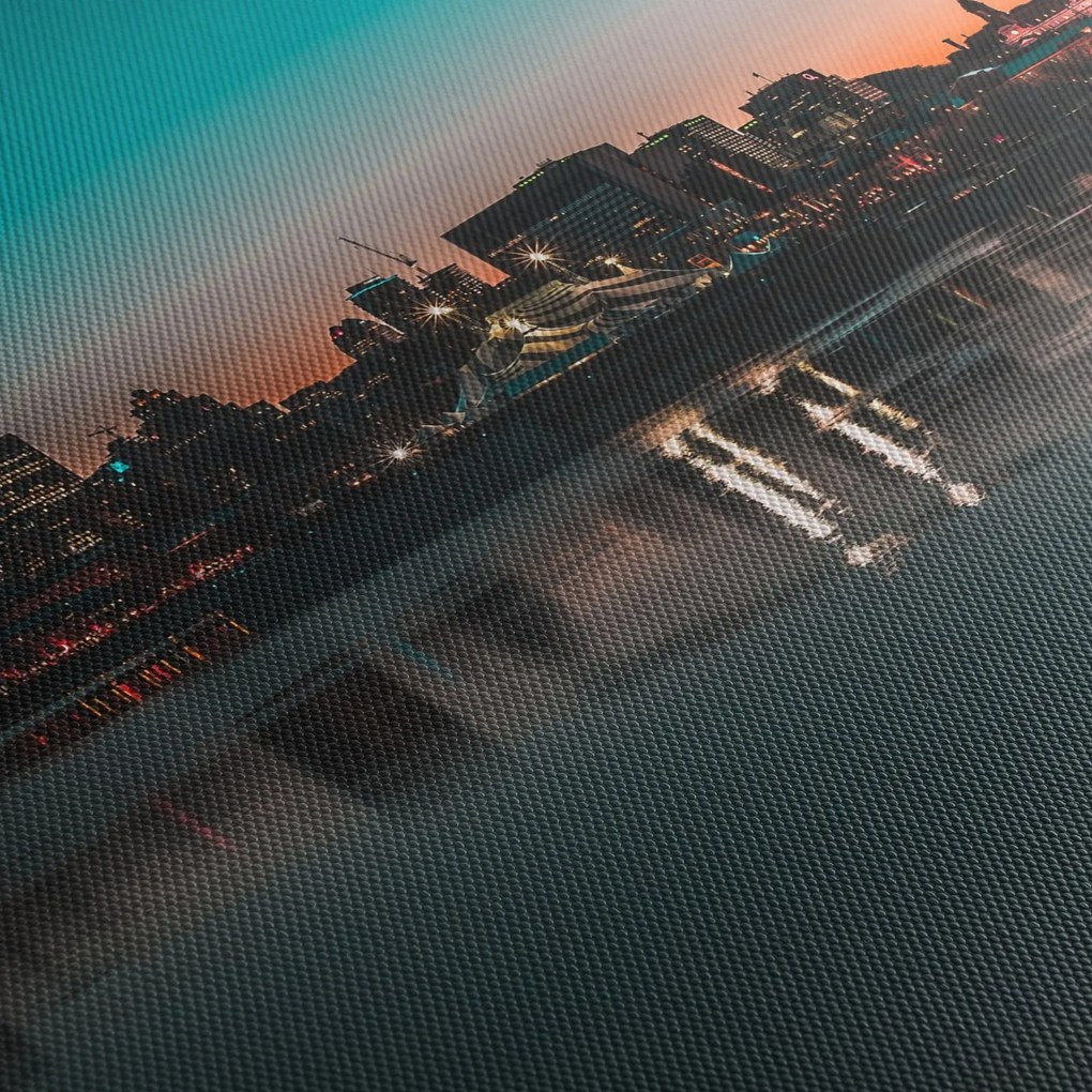 Nagy város képe (120x50 cm)