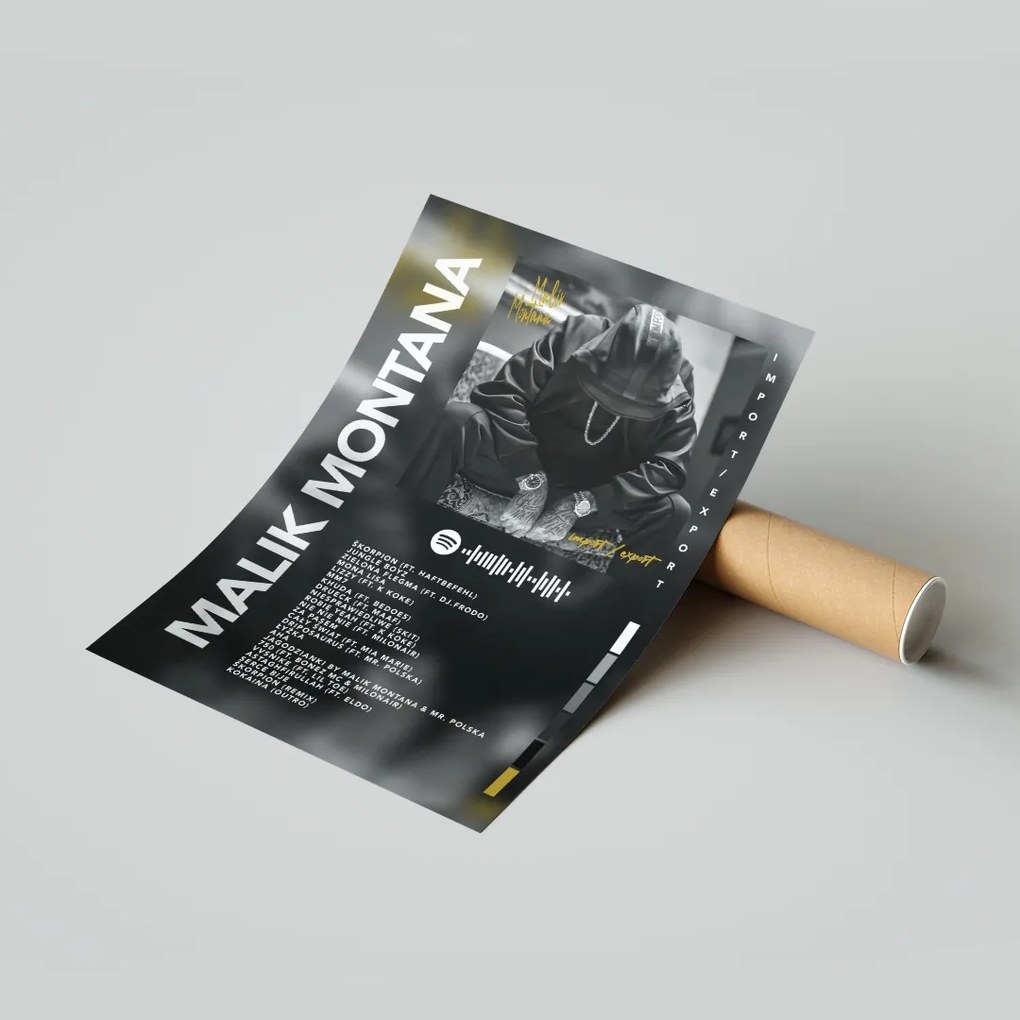 Poszter Album Malik Montana Import Export 30x40 Ajándék ötlet