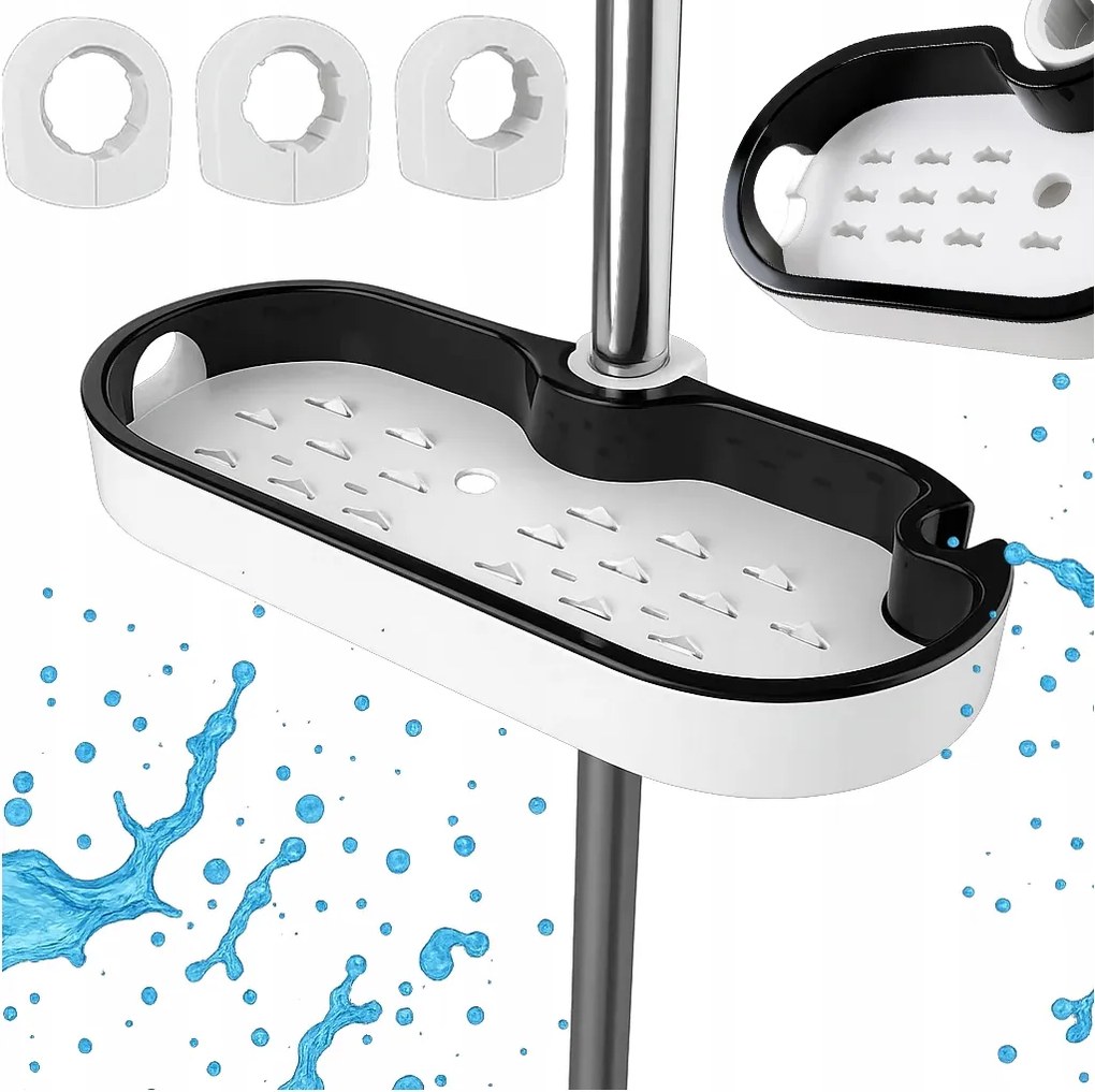 Fürdőszobai Polc Zuhanyrúdra Szerelhető, Függesztett Zuhanypolc